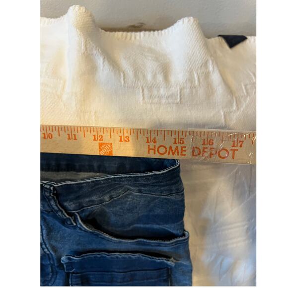 Cargo Pocket Blue Jeans Mens 30x27 - Picture 3 of 4